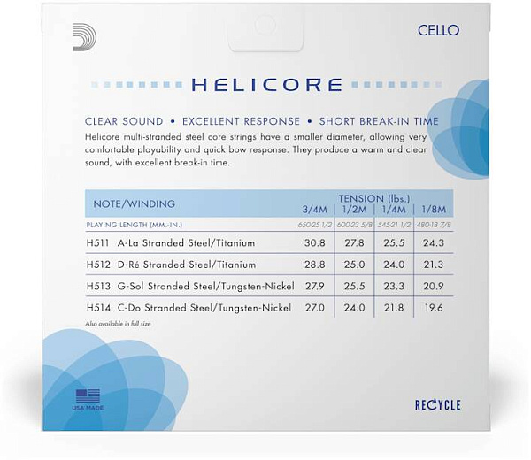 D'ADDARIO H512 3/4M - Струна одиночная для виолончели
