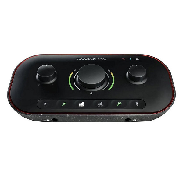 Vocaster-Two Vocaster Two Звуковая карта USB для стриминга, 24 бит/48 кГц, Focusrite