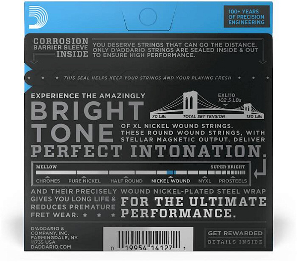 D'ADDARIO EXL110 - Струны для электрогитары