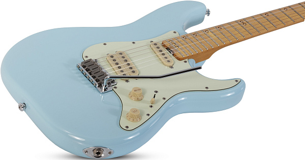 Электрогитара SCHECTER [MV-6 SSBLU] 6-струнная, корпус: липа, гриф: запеченый клен, 24 лада, цвет: Super Sonic Blue (SSBLU)