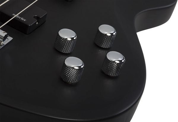 Бас-гитара SCHECTER [C-4 DELUXE SBK]  4-струнная, корпус: липа, гриф: клен, накладка: палисандр, 24 лада, цвет: Satin Black (SBK)