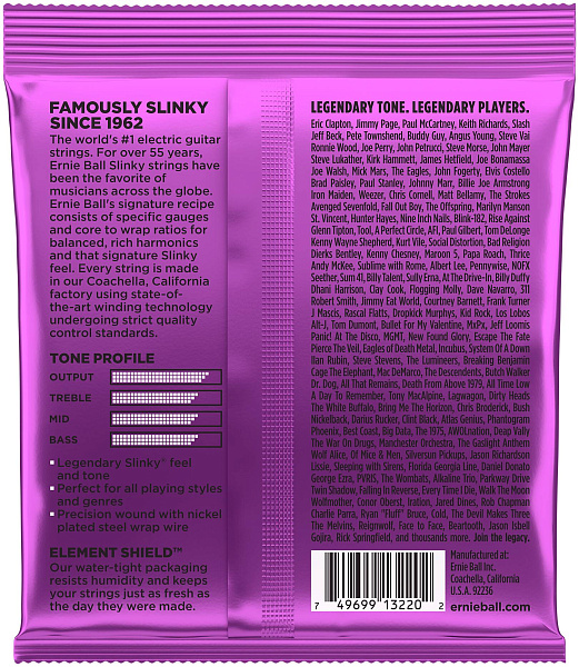 ERNIE BALL 3220 Nickel Wound Slinky Power 3 Pack 11-48 - Струны для электрогитары