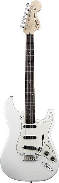 FENDER SQUIER DELUXE STRAT HOT RAILS OLIMPIC WHITE - Электрогитара