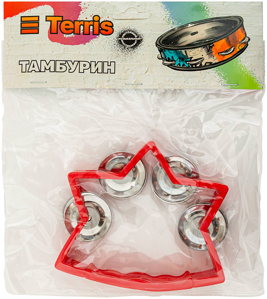 TERRIS HST-P12RD - Тамбурин без мембраны