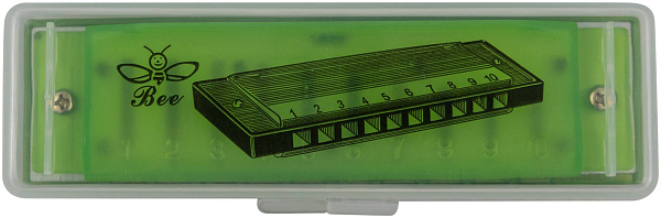 BEE DF10A-3 GREEN - Губная гармоника диатоническая