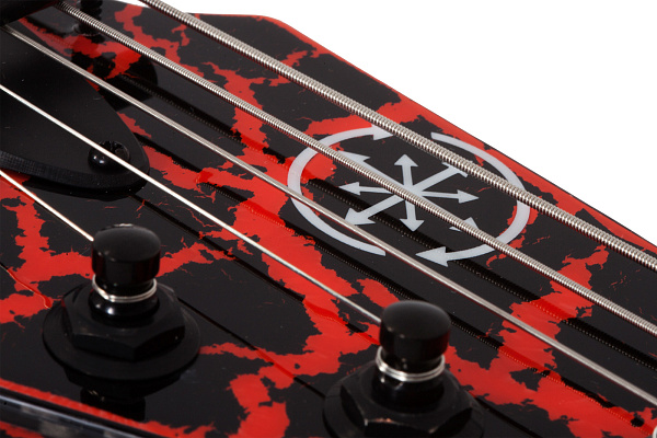 Электрогитара SCHECTER [BALSAC E-1 FR BORC] электрогитара 6-струнная, корпус: красное дерево, гриф: клен 3 куска, накладка: черное дерево, 24 лада, FloydRose, цвет: Black Orange Crackle (BORC)