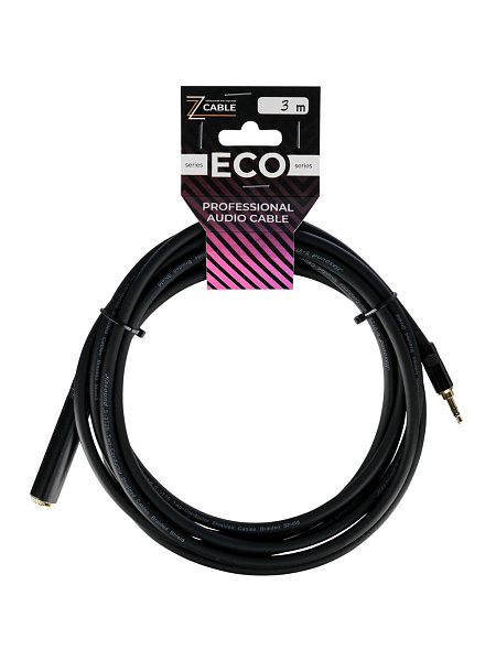 E48-3,5-6,35F-0300-0 Удлинитель-переходник 3,5-6,35мм female, 3м, ZZcable