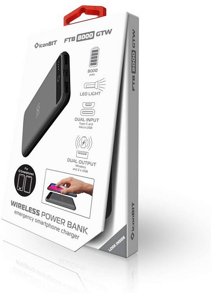 ICONBIT FTB8000GTW (silver) - Аккумулятор