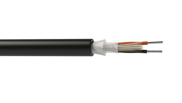Кабель балансный микрофонный Wize [WMC20100P] 100 м, 20 AWG, 0.5 мм2, диаметр 6.7 мм, экран, медь 28 x 0.15 мм, черный, бухта