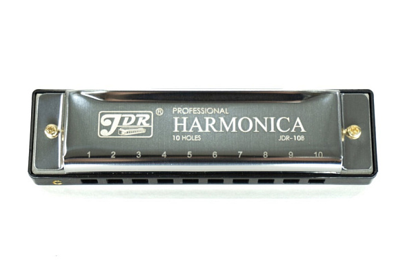 H1005 Губная гармошка, тональность С, серебряная, JDR