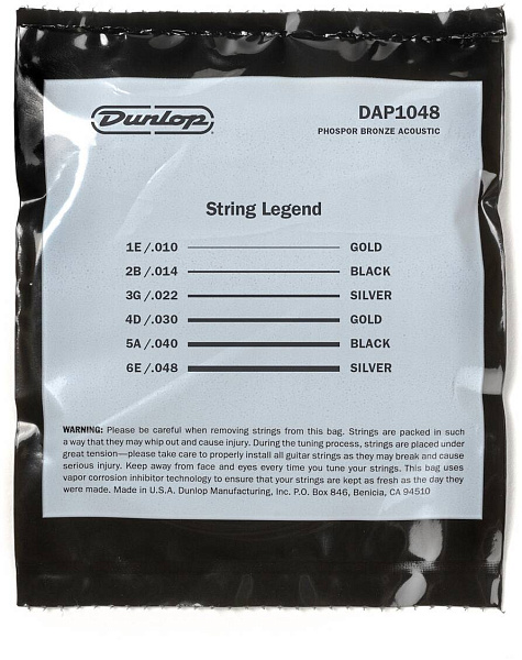 DUNLOP AG-PHB 10/48-6/SET DAP1048 - Струны