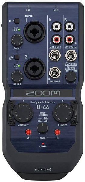 ZOOM U-44 - Звуковая карта