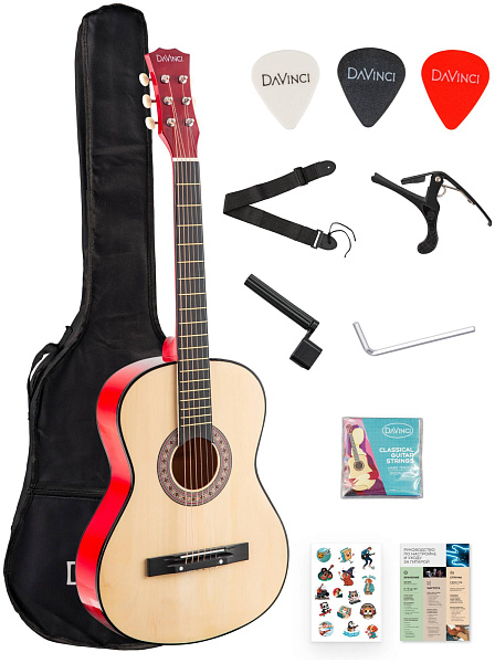 DAVINCI DF-50A NA PACK - Гитара акустическая в наборе