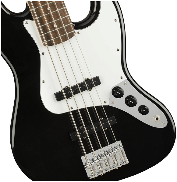 FENDER SQUIER SQ AFF J BASS V LRL BLK 5-струнная бас-гитара, цвет чёрный