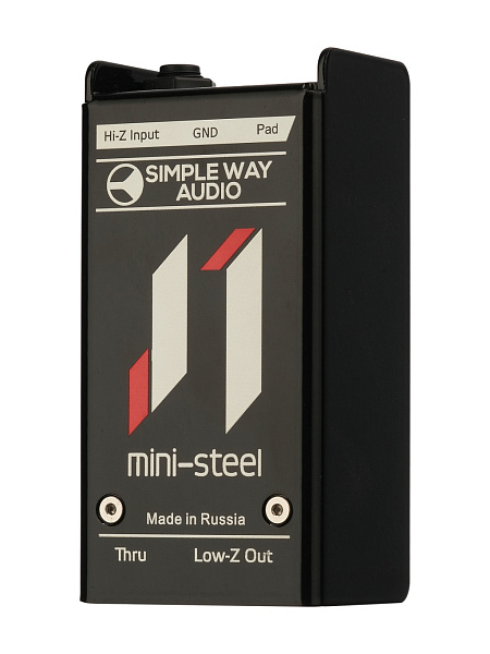D1mini-steel Дибокс, преобразователь сигнала для гитары, активный, стальной корпус, Simpleway Audio