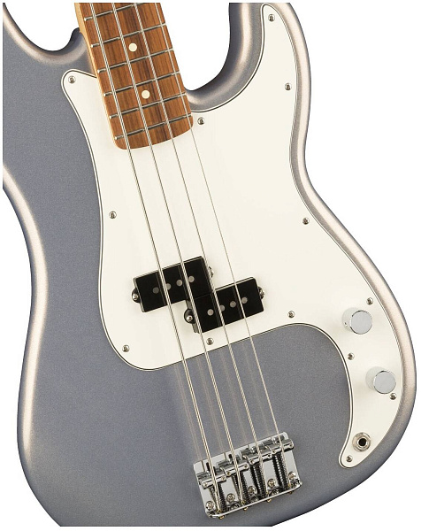 FENDER PLAYER PRECISION BASS®, PAU FERRO FINGERBOARD, SILVER 4-струнная...
