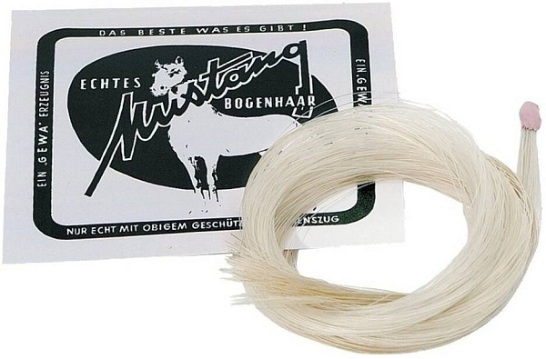 GEWA Mustang Bow Hair Extra Strong волос для смычка скрипки/альта, небеленый,...