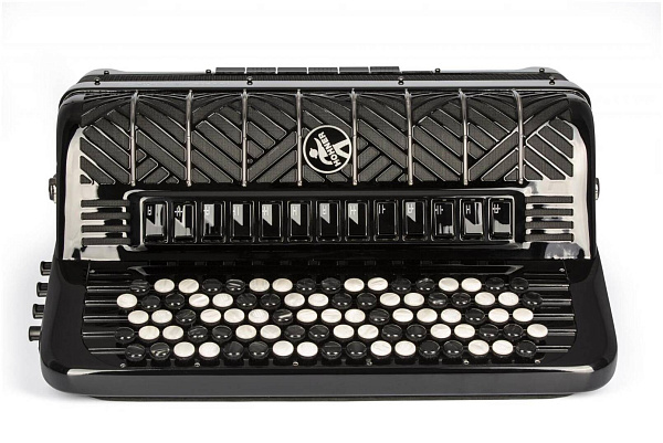 HOHNER MATTIA IV 120 BK gun black (B-Stepped) - Баян