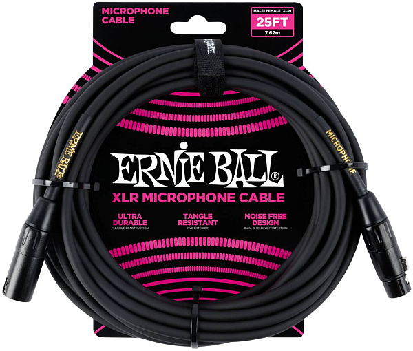 ERNIE BALL 6073, 7.62м - Микрофонный кабель