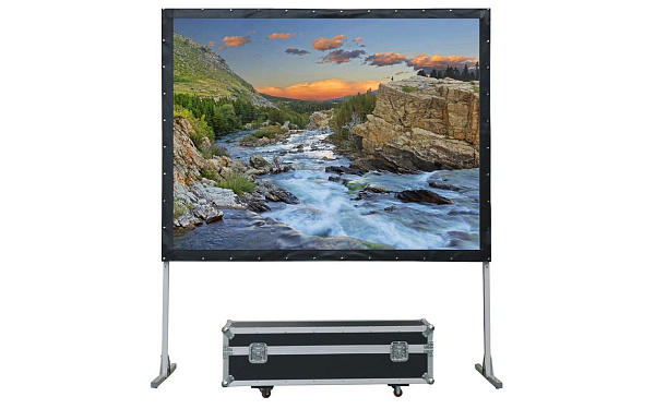 [LMF-100126] Экран Lumien [Master Fold] 218x339 см (150"), (раб. область 202x323 см) Matte White черн. кайма по периметру 16:10, поставляется в флайт-кейсе