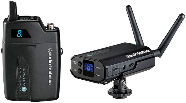 AUDIO-TECHNICA ATW1701 - накамерная радиосистема, 8 каналов 2.4 MHz с поясным...