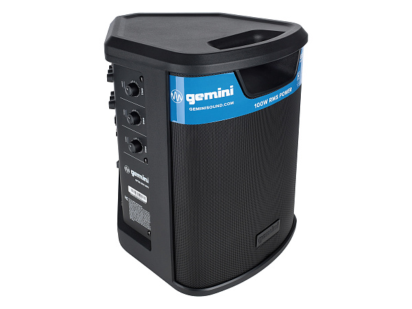 Акустическая система Gemini [GPSS-650 MKII] Активная, 2-х полосная, 50 Гц – 20 кГц, RMS/Peak 100/400 Вт, Bluetooth, TWS, EQ, Li-ion АКБ