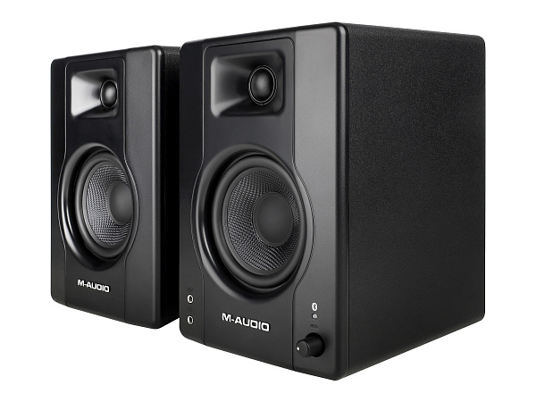 Акустическая система [BX4PAIRBTXEU] M-audio [BX4 BT (пара)] (активный+пассивный), 2-х полосные, 25 Вт, 69-22000 Гц, 4,5"+1", входы: 2x1/4"линейный вход, 2xRCA линейный вход, Bluetooth