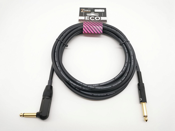 E58-JR-J-0300-0 Кабель инструментальный, 3м, прямой/угловой, ZZcable