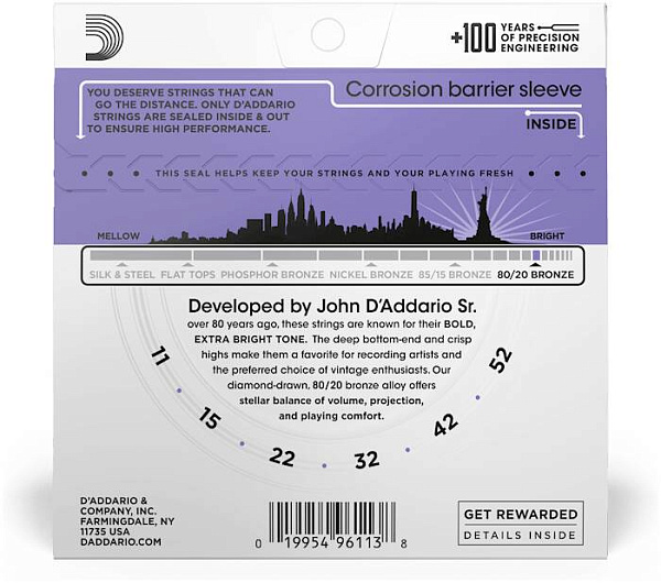 D'ADDARIO EJ13 - Струны для акустической гитары