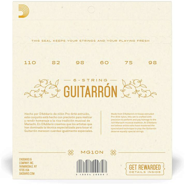 D'ADDARIO MG10N - Струны для акустической гитары