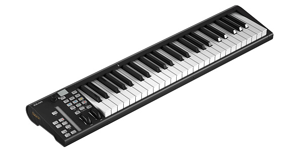 MIDI клавиатура [110105A2035] Icon [Artist 49X] USB MIDI клавиатура, 49 полувзв. клавиш, сенсорный фейдер, 3-х сегм. LED дисплей, колеса Pitch&Modulation, двухфунк. энкодер с 11-ти сегм. LED индикатором, 18 назн. кнопок, разъемы 2х1/4" TRS Jack, 2x USB-C