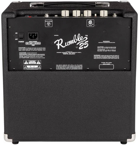 FENDER RUMBLE 25 COMBO (V3) - Комбоусилитель для бас-гитары