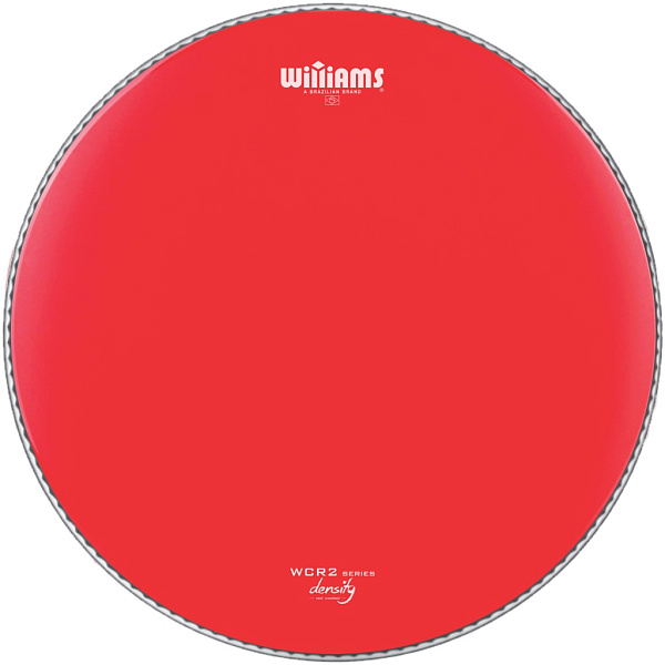 WCR2-10MIL-18 Density Red Series Пластик для бас-барабана 18", с покрытием, красный, Williams