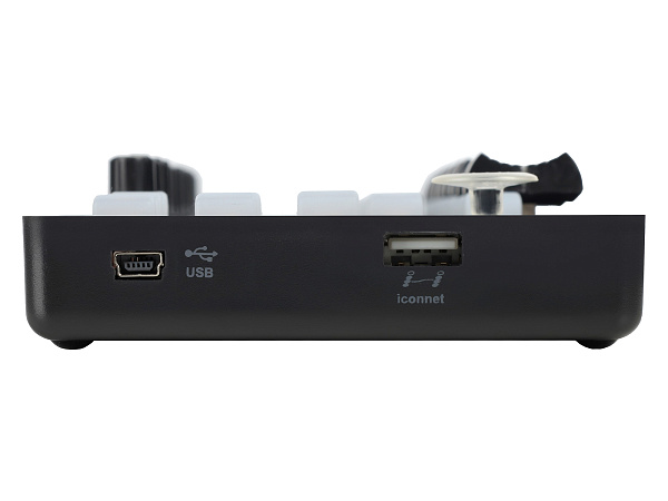 MIDI контроллер [10105100054] Icon [iControls] USB MIDI контроллер, 9 фейдеров, 18 кнопок, 9 энкодеров, джойстик, кнопка "Сцена" для настройки 4-х пресетов, 6 кнопок транспорта, разъем USB Mini-B, разъем USB-A