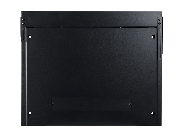 Настенный шкаф Wize Pro [W12U50QSR] 19", 12U, быстрая сборка без инструментов, 600х500 мм, стеклянная передняя дверь, задняя стенка металлическая, неоткидная, макс. вес нагрузки 50 кг, сталь, черный