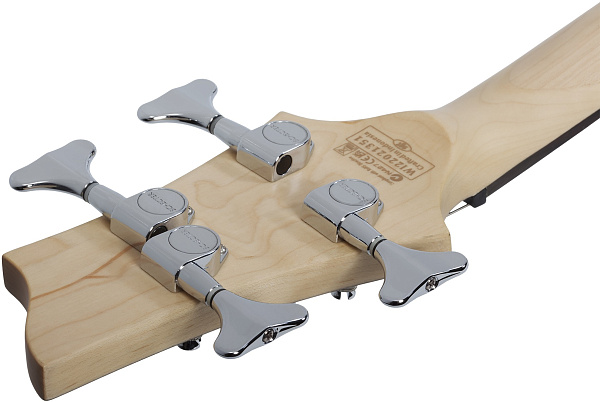 Бас-гитара SCHECTER [C-4 DELUXE SBK]  4-струнная, корпус: липа, гриф: клен, накладка: палисандр, 24 лада, цвет: Satin Black (SBK)