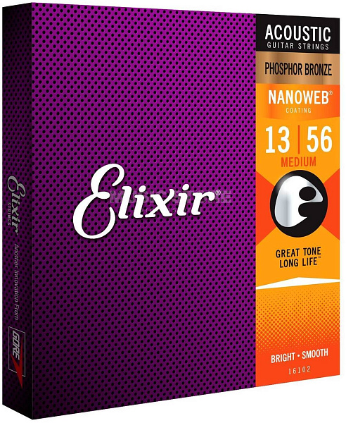 ELIXIR 16102 - Струны для акустической гитары