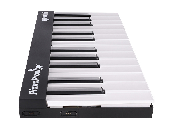 MIDI клавиатура [GPP-101] Gemini [GPP-101 PianoProdigy] 24 клавиши с RGB подсветкой для обучения, Bluetooth, встроенный аккумулятор