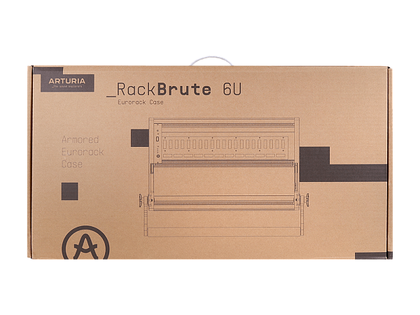 Шасси для Eurorack-модулей [532002] Arturia [RackBrute 6U Noir] окрытая, обеспечивает размещение и питание синтезаторных модулей в формате Eurorack, рекомендуется для использования совместно с синтезаторами MiniBrute 2, MiniBrute 2S или независимо