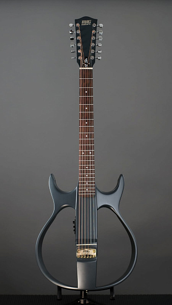 SG2GD23 SG2 Сайлент-гитара 12-струнная, темно-серая, MIG Guitars
