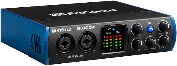 PRESONUS Studio 24C - аудиоинтерфейс USB 24бит/192кГц, USB-C.