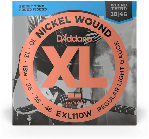 D'ADDARIO EXL110 W - Струны для электрогитары