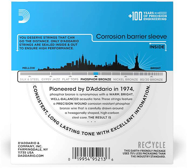 D'ADDARIO EJ16-10P - Струны для акустической гитары