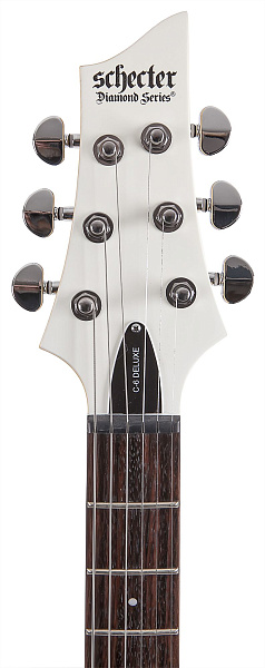 Электрогитара SCHECTER [C-6 DELUXE SWHT] электрогитара 6-струнная, корпус: липа, гриф: клен, накладка: палисандр, 24 лада, цвет: Satin White (SWHT)