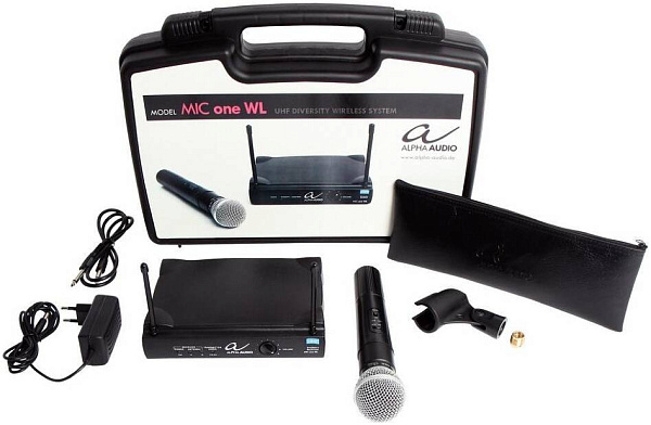 ALPHA AUDIO Mic one WL микрофонная радиосистема одноканальная, 4 пресетные...