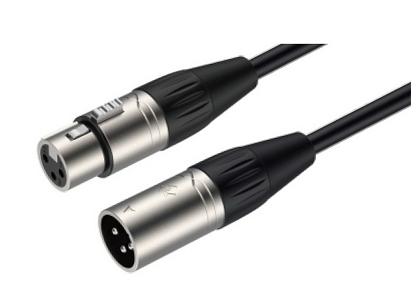 ROXTONE SMXX200/2 Кабель микрофонный (2x0,22mm2, D: 6мм), XLR(3P)(RX3FP-NT) - XLR(RX3MP-NT), 2м