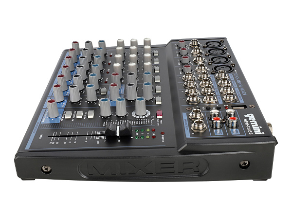 Микшер [GEM-12USB] Gemini [GEM-12USB] аналоговый, 12 каналов, DSP, выход на наушники, Bluetooth, USB-проигрыватель файлов в формате MP3/WAV