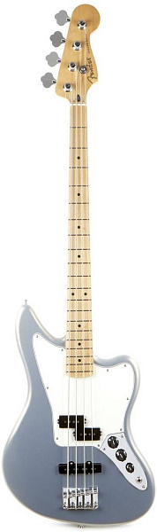 FENDER PLAYER JAGUAR® BASS, MAPLE FINGERBOARD, SILVER 4-струнная бас-гитара,...