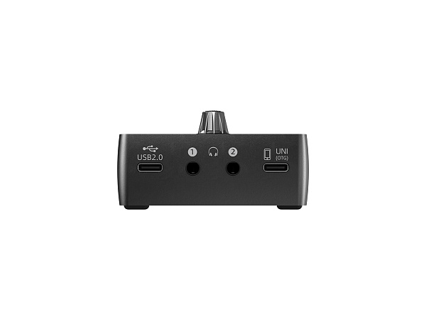 Аудиоинтерфейс [110305A3004] Icon [AIO2] АЦП/ЦАП 24 бит/192 кГц, 3,9" сенс. дисплей, цифр. энкодер, дин. диапазон 116 дБ, S/N 116 дБ, mini XLR микр. вход, 1х 1/4" TS инстр. вход, 1/8" TRS AirMic вход, 2х1/8" TRS вых. для наушников, USB-C 2.0