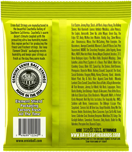ERNIE BALL 2240 RPS Nickel Wound Slinky Regular 10-46 - Струны для электрогитары